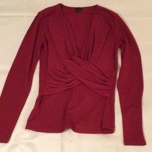 Ann Taylor wrap blouse size M. Like new.